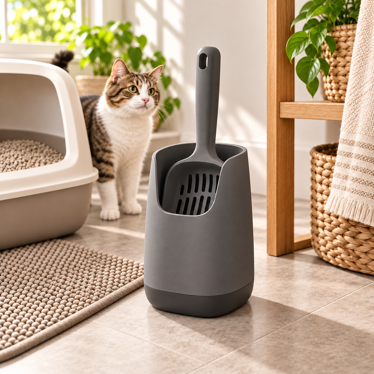 swewt®Modern Cat Litter Scoop Holder Set