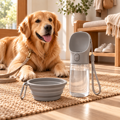 swewt®Portable Pet Water Bottle & Travel Bowl Set