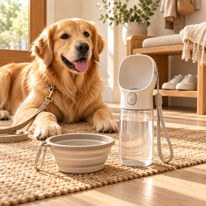 swewt®Portable Pet Water Bottle & Travel Bowl Set
