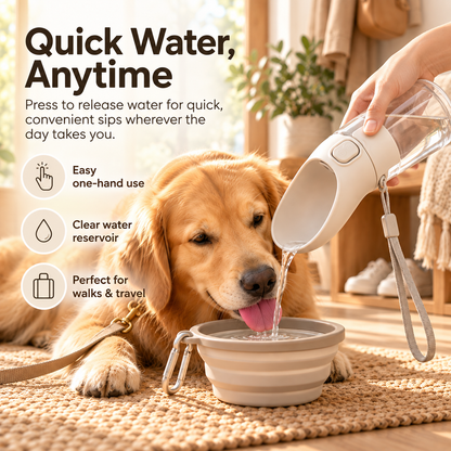 swewt®Portable Pet Water Bottle & Travel Bowl Set