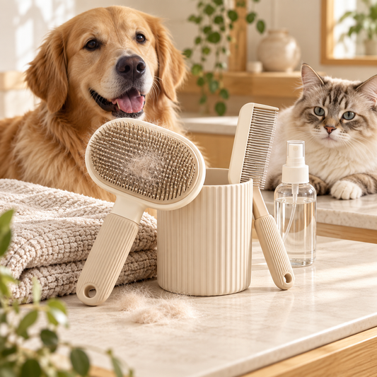 swewt®Complete Pet Grooming Kit with Storage Holder