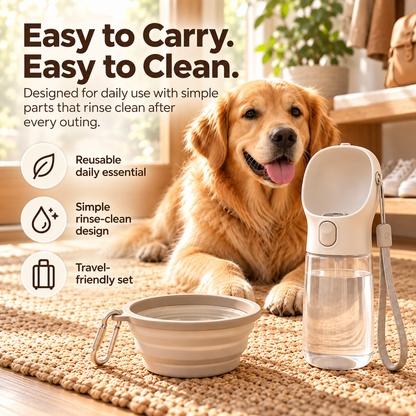 swewt®Portable Pet Water Bottle & Travel Bowl Set