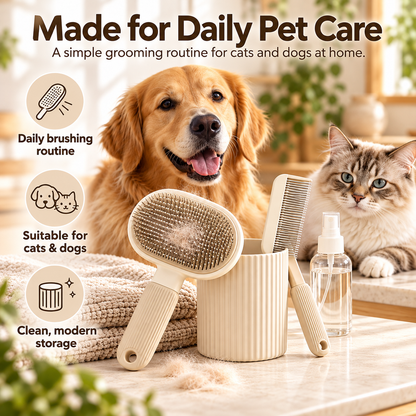 swewt®Complete Pet Grooming Kit with Storage Holder