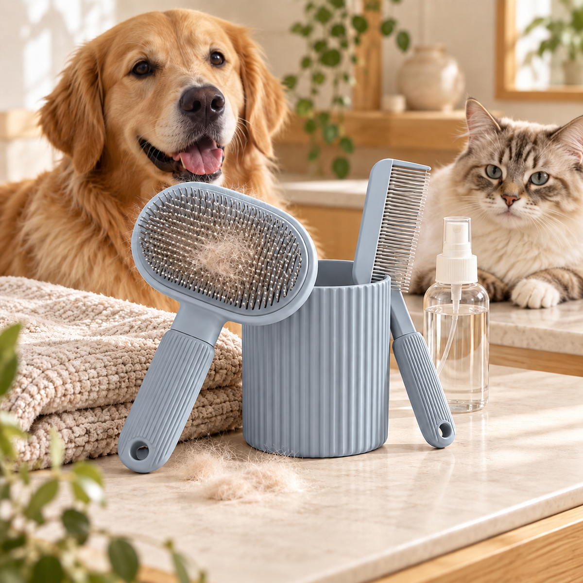 swewt®Complete Pet Grooming Kit with Storage Holder