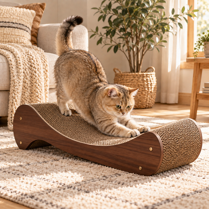 swewt®Curved Cardboard Cat Scratcher Lounge